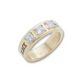Premiere Series Women's Fashion Band Ring With Raised Detail